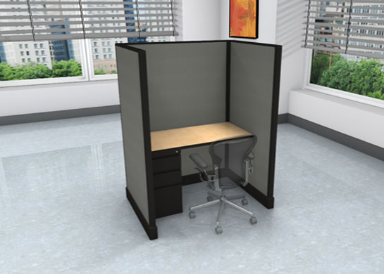 Call Center Cubicles: 3x4 + filing cabinet