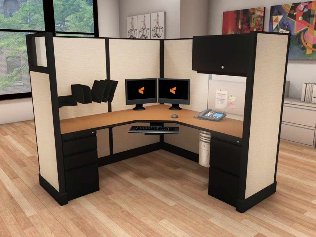 Commercial L Shaped Desk - #6x6x67