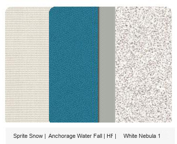 Office Color Palette: Sprite Snow | Anchorage Water | HF | Whte Nebula 1