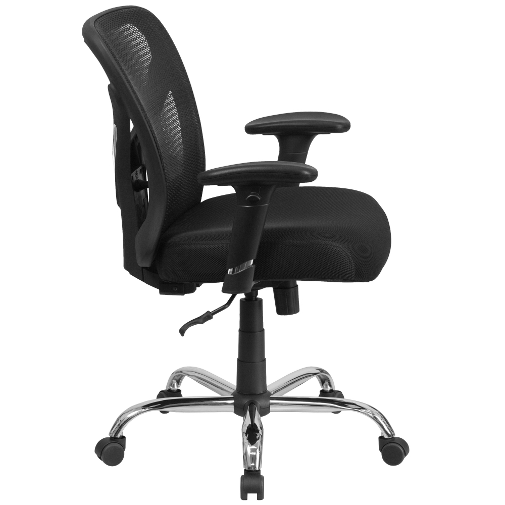 Big and tall ergonomic office chairs side view