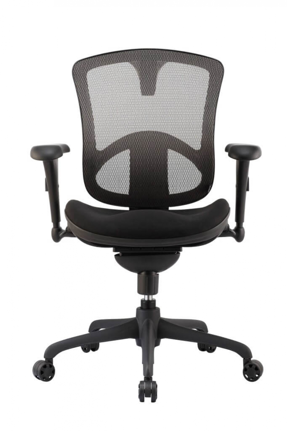 Black office chair front view