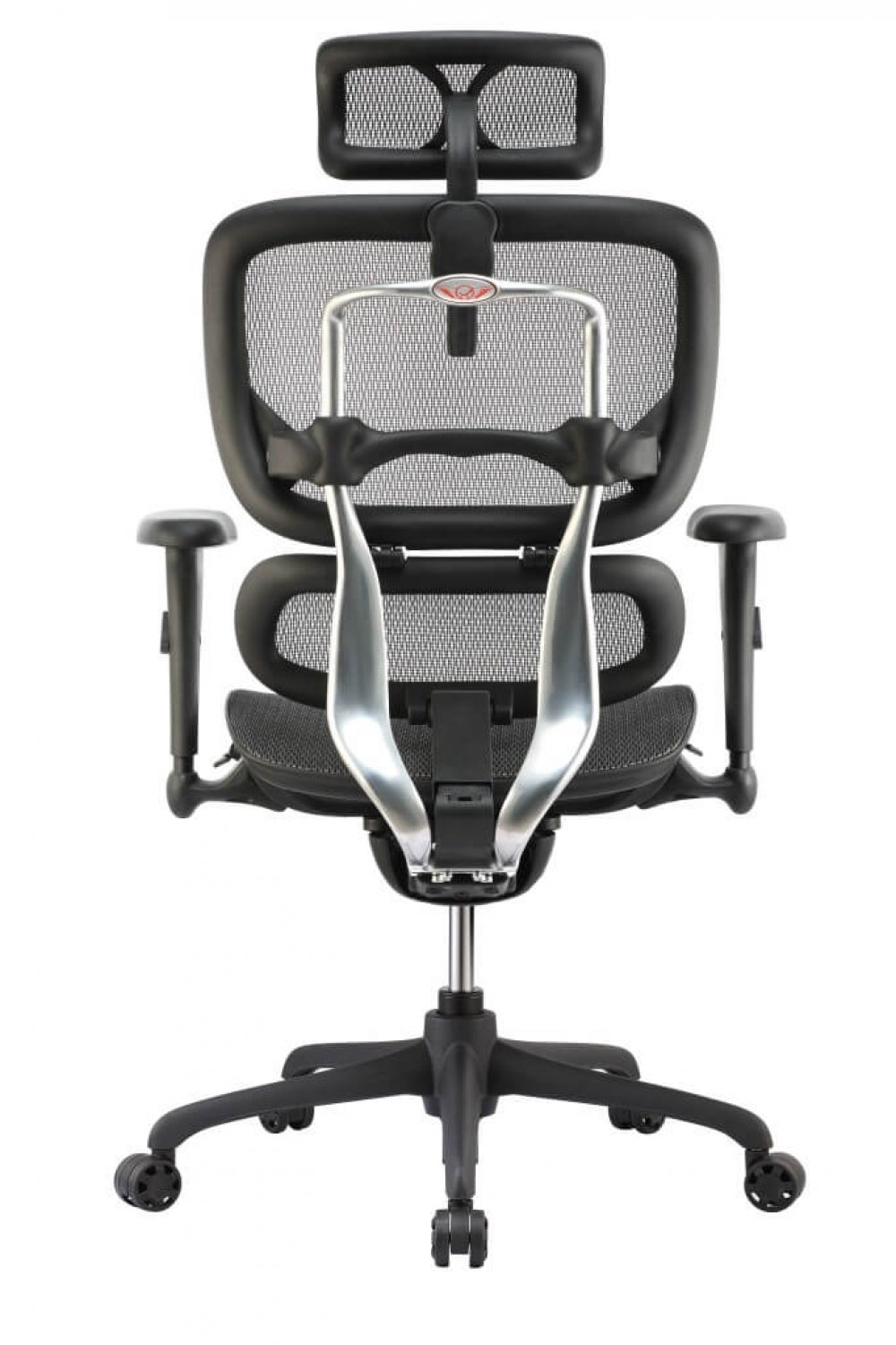 High back office chairs rear view