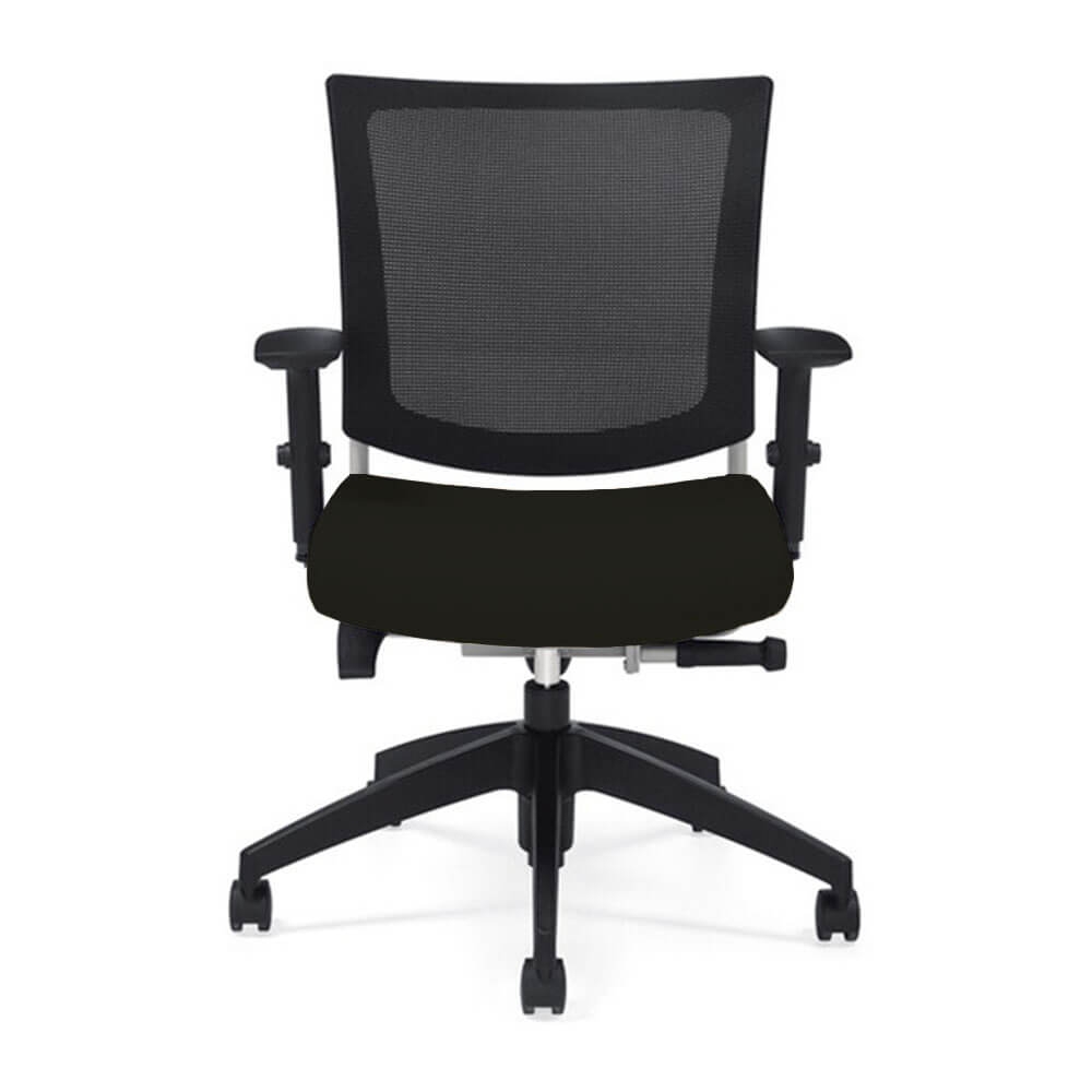 Mesh desk chair front view