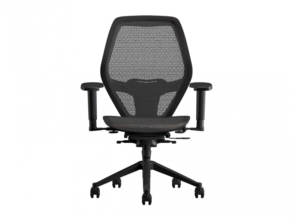Swivel desk chairs front view
