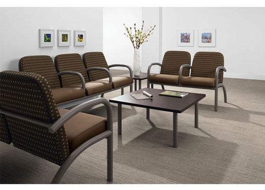 Aubra medical chairs make a great waiting area.