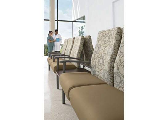 Belong hospital chairs come standard with high density ultracell foam.