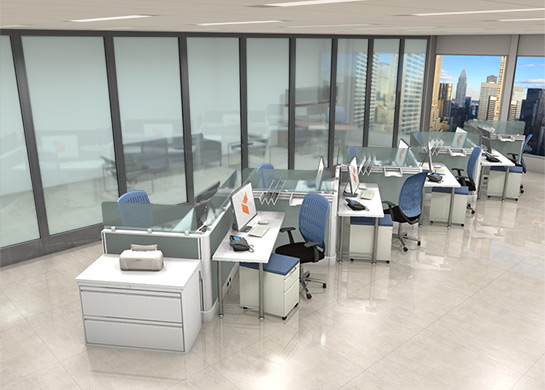 Office Workstations Optima by cubicles.com