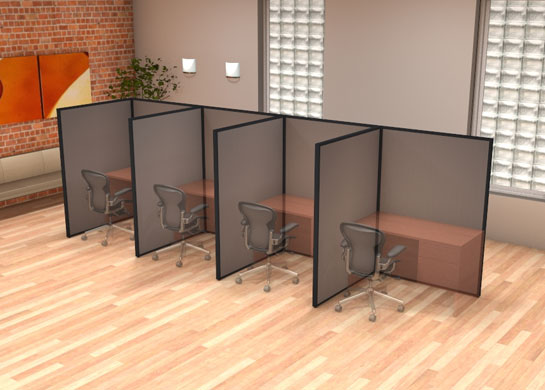 Office Partition Walls L-Configuration by cubicles.com