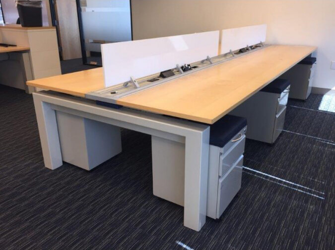 Teknion Benching Stations - Lots of Workspace