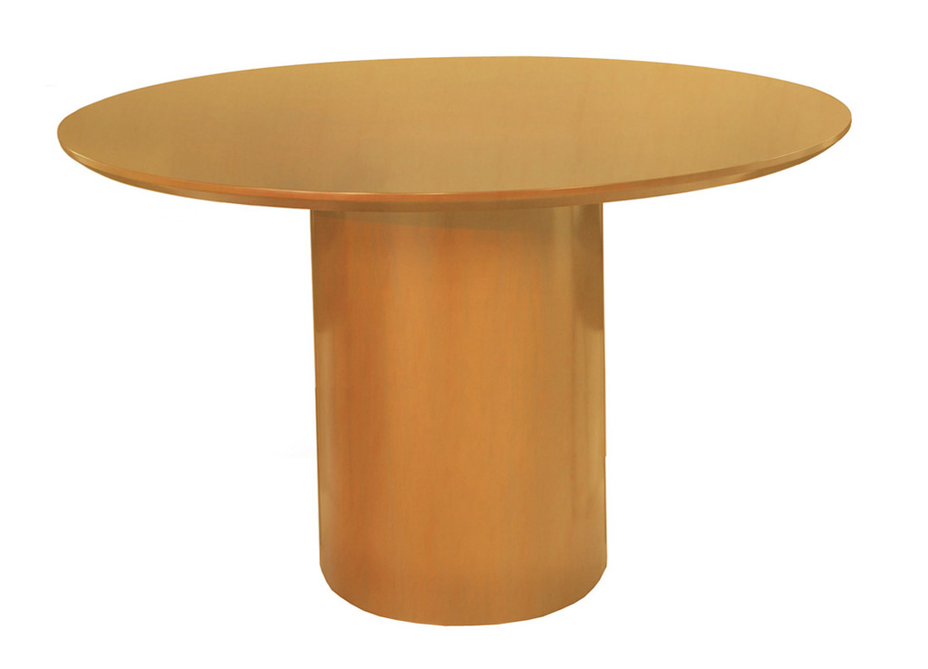 Wood Office Furniture Tables from Mayline - Shown in Golden Cherry Wood