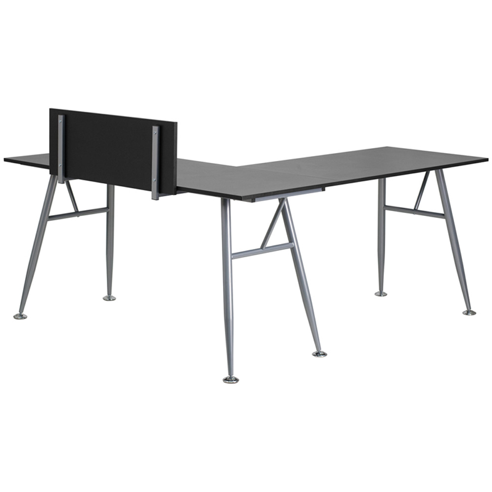 Small computer desks from Flash Furniture - Back View - Shown in Black