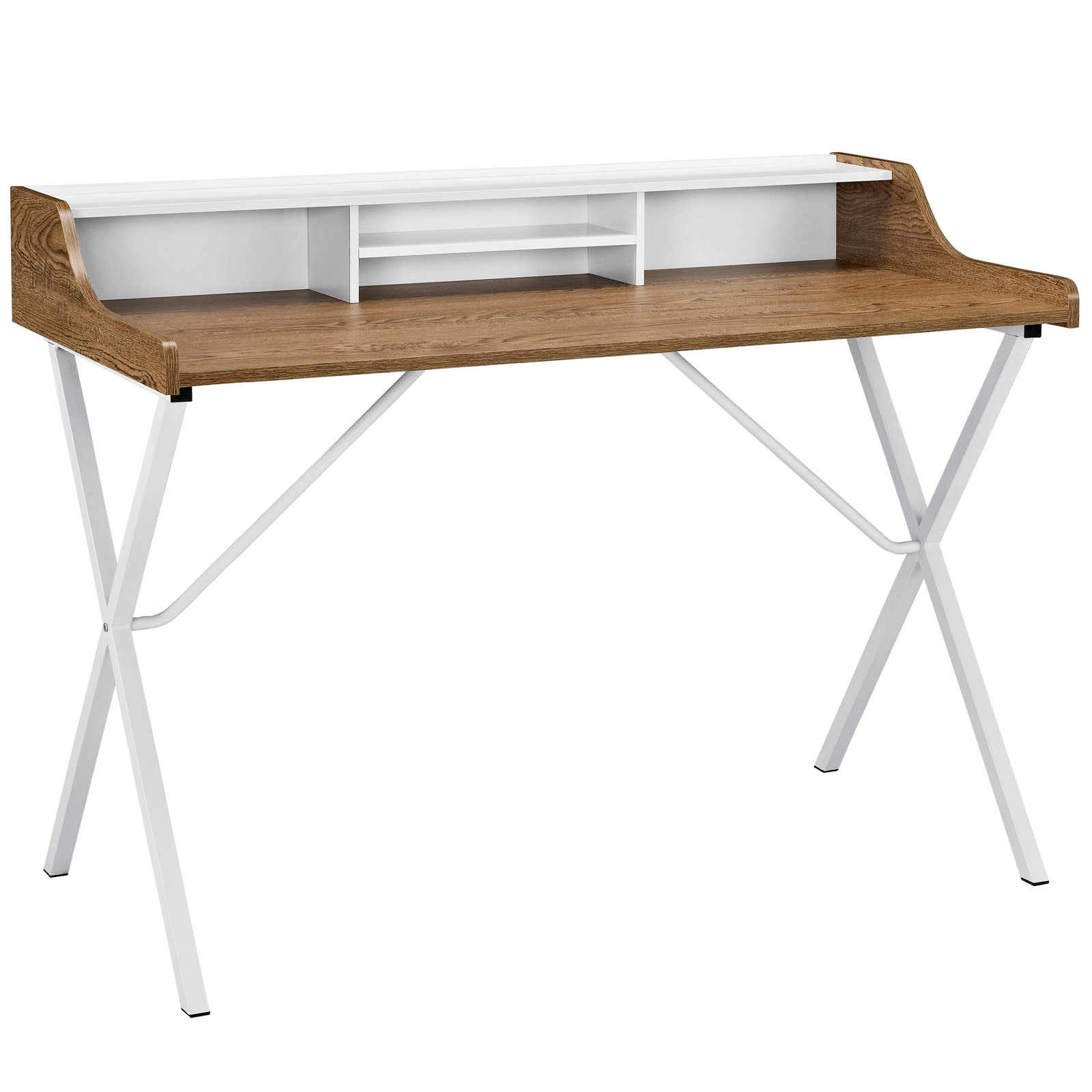 Space saving desk from Modway - Shown in Walnut (Brown)