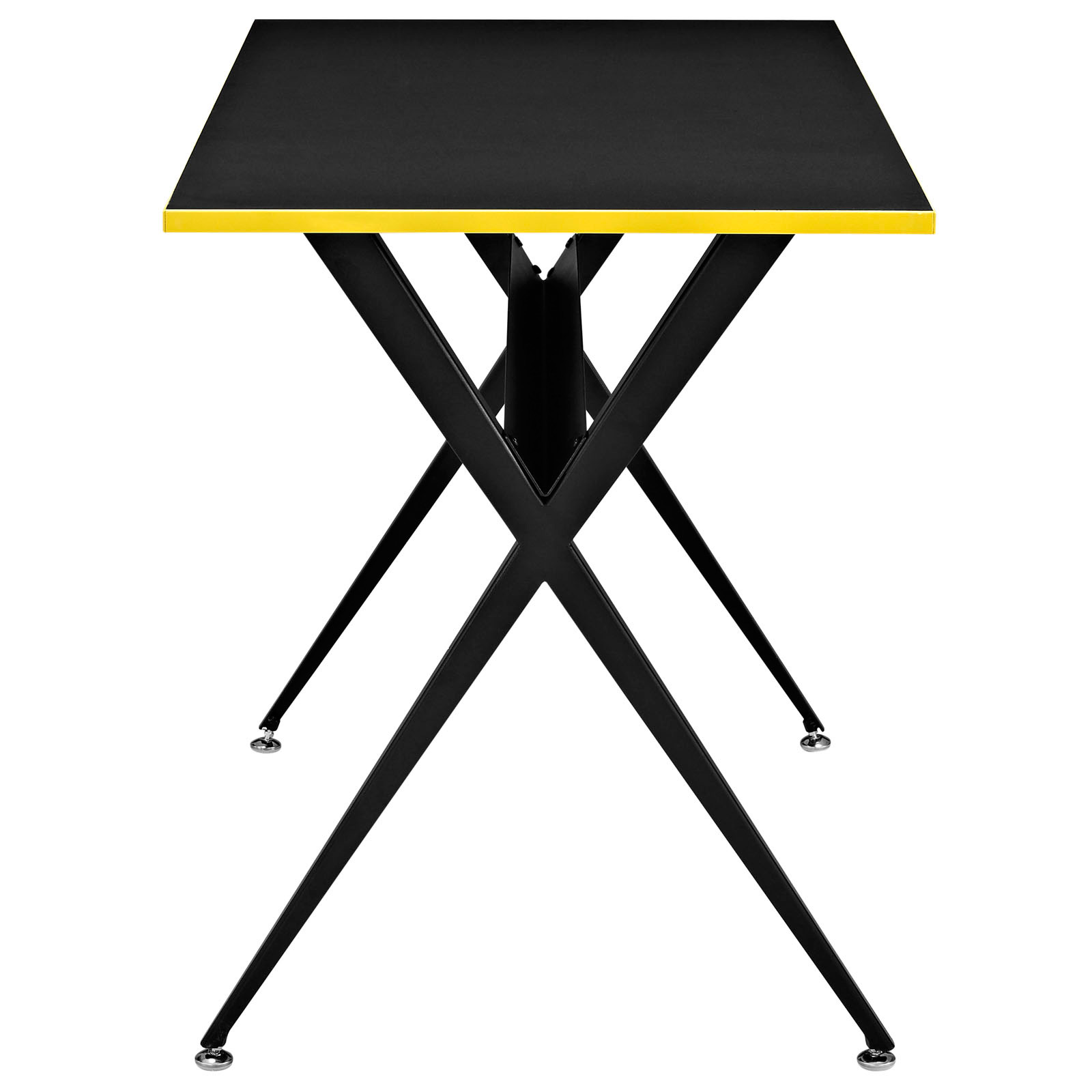 Space saving desk from Modway - Side View - Shown in Black