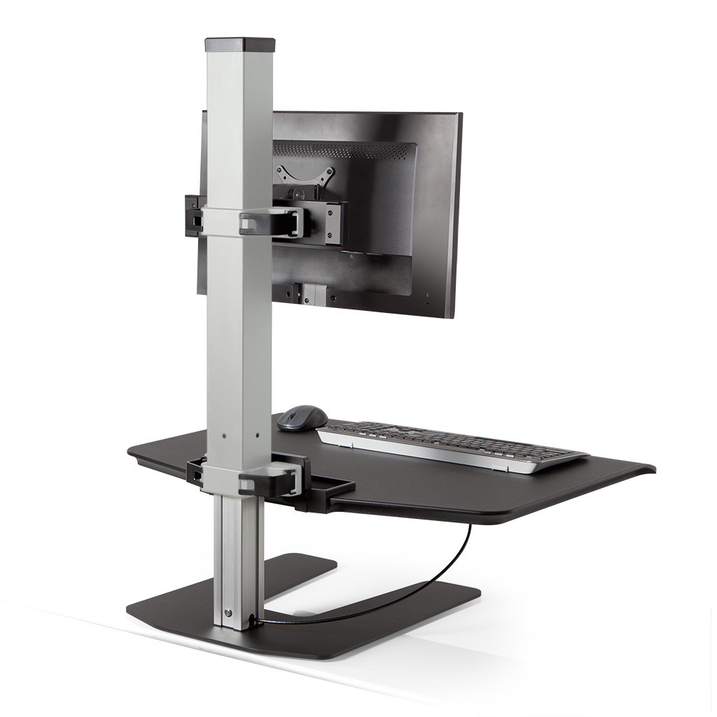 Stand Sit Desk Conversion Kit from LCD Arms - Back View
