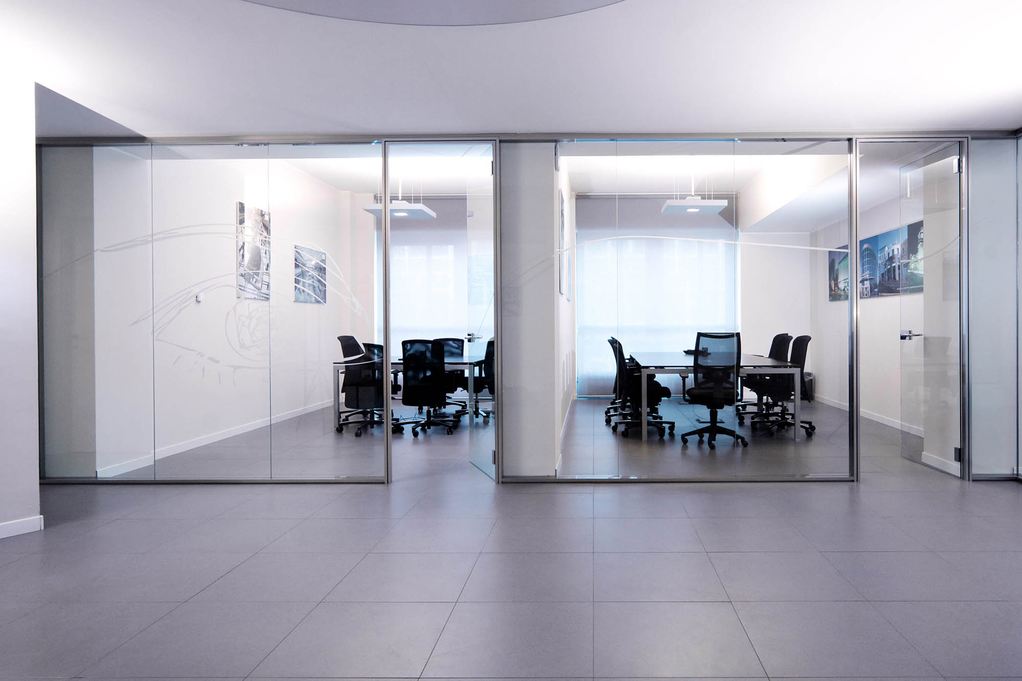 Glass Wall Design - Architectural Simplicity Glass Partition Walls