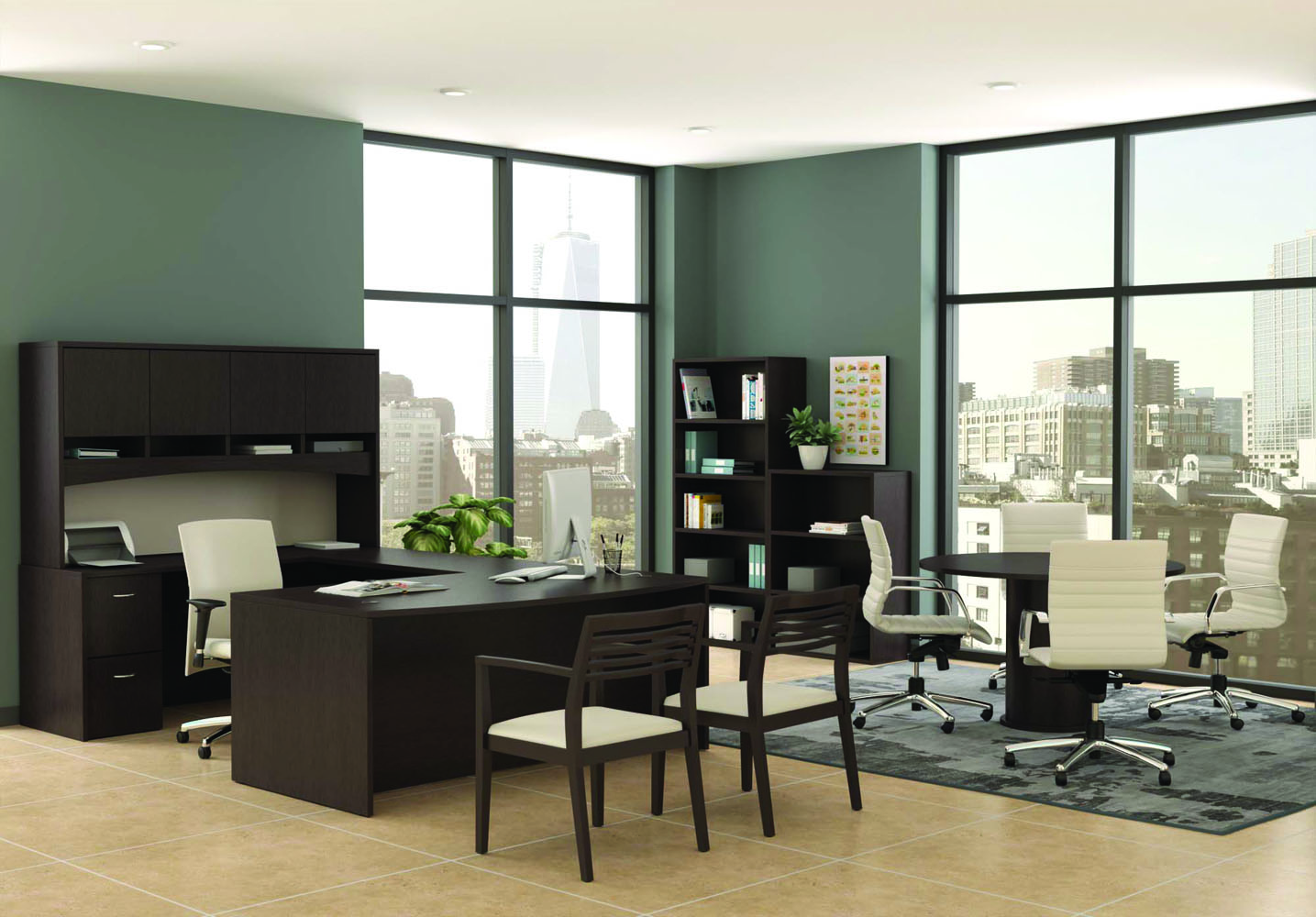 Desk With Chair - Executive Furniture - Office Furniture Sets