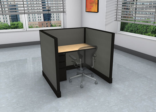 Call Center Cubicles: 4x4 + filing cabinet
