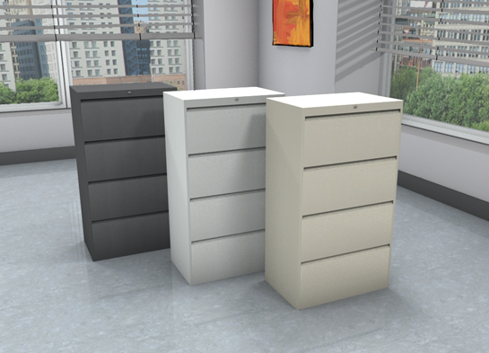 Office File Cabinets By Cubicles 4 Drawer Lateral File Cabinet