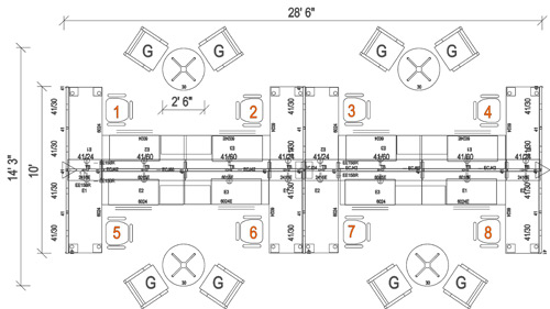 2d office space plan knoll