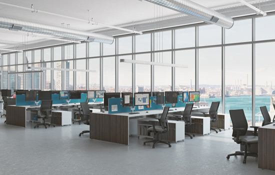 Open Concept Office Space Layout by AIS Oxygen