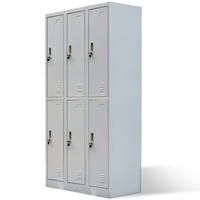 6 metal lockers