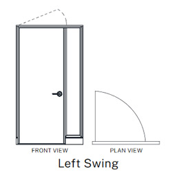 Cubicle Doors - Left Swing