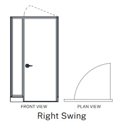 Cubicle Doors - Right Swing