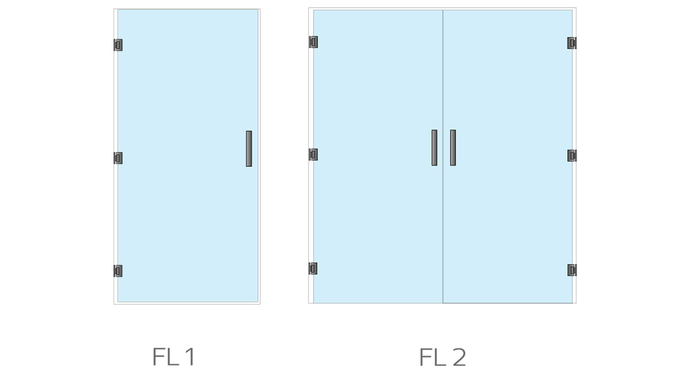 Frameless Glass Office Doors