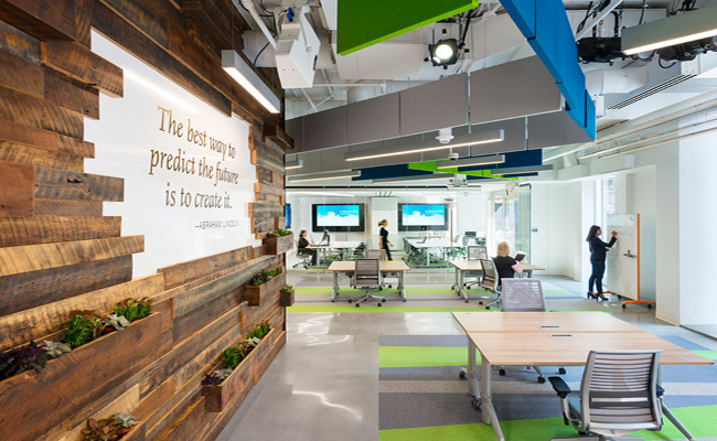 Hot Desking at Booz Allen Hamilton's Innovation Center in Washington DC