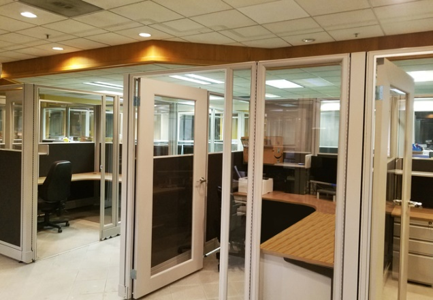 Glass Office Walls Installation - Innovative Business Solutions - Rohnert Park, CA