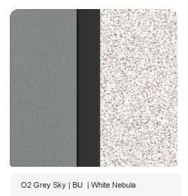 Office Color Palette: O2 Grey Sky | BU | White Nebula