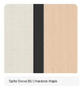 Office Color Palette: Sprite Snow | BU | Hardrock Maple
