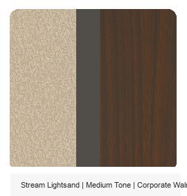 Office Color Palette: Stream Lightsand | Medium Tone | Corporate Walnut