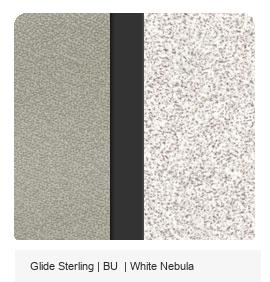 Office Color Palette: Glide Sterling | BU | White Nebula