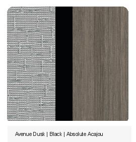 Office Color Palette: Avenue Dusk | Black | Absolute Acajou