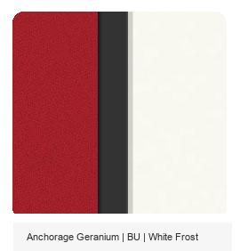Office Color Palette: Anchorage Geranium | BU | White Frost