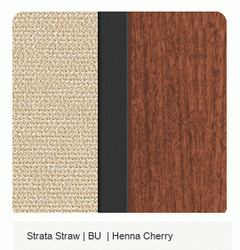 Office Color Palette: Strata Straw | BU | Henna Cherry 