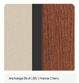 Office Color Palette: Anchorage Birch | BU | Henna Cherry