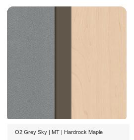 Office Color Palette: O2 Grey Sky | MT | Hardrock Maple