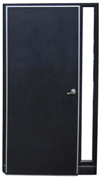 Office Partition Door - painted metal