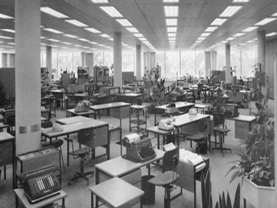 Office Design Trends: 1950 The Office Landscape