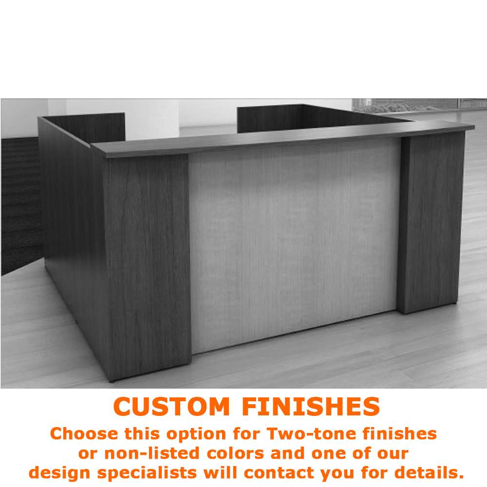 Wood reception desk CUB B2013 R002 FOI custom