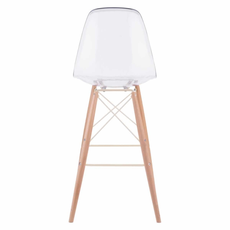 Barstool with back back view