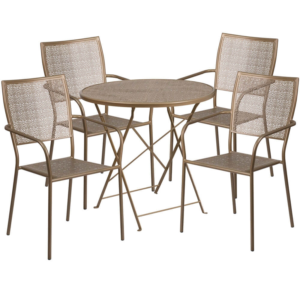 Bistro table set CUB CO 30RDF 02CHR4 GD GG F