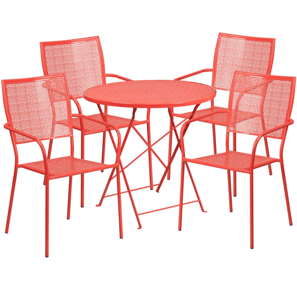 Bistro table set CUB CO 30RDF 02CHR4 RED GG 