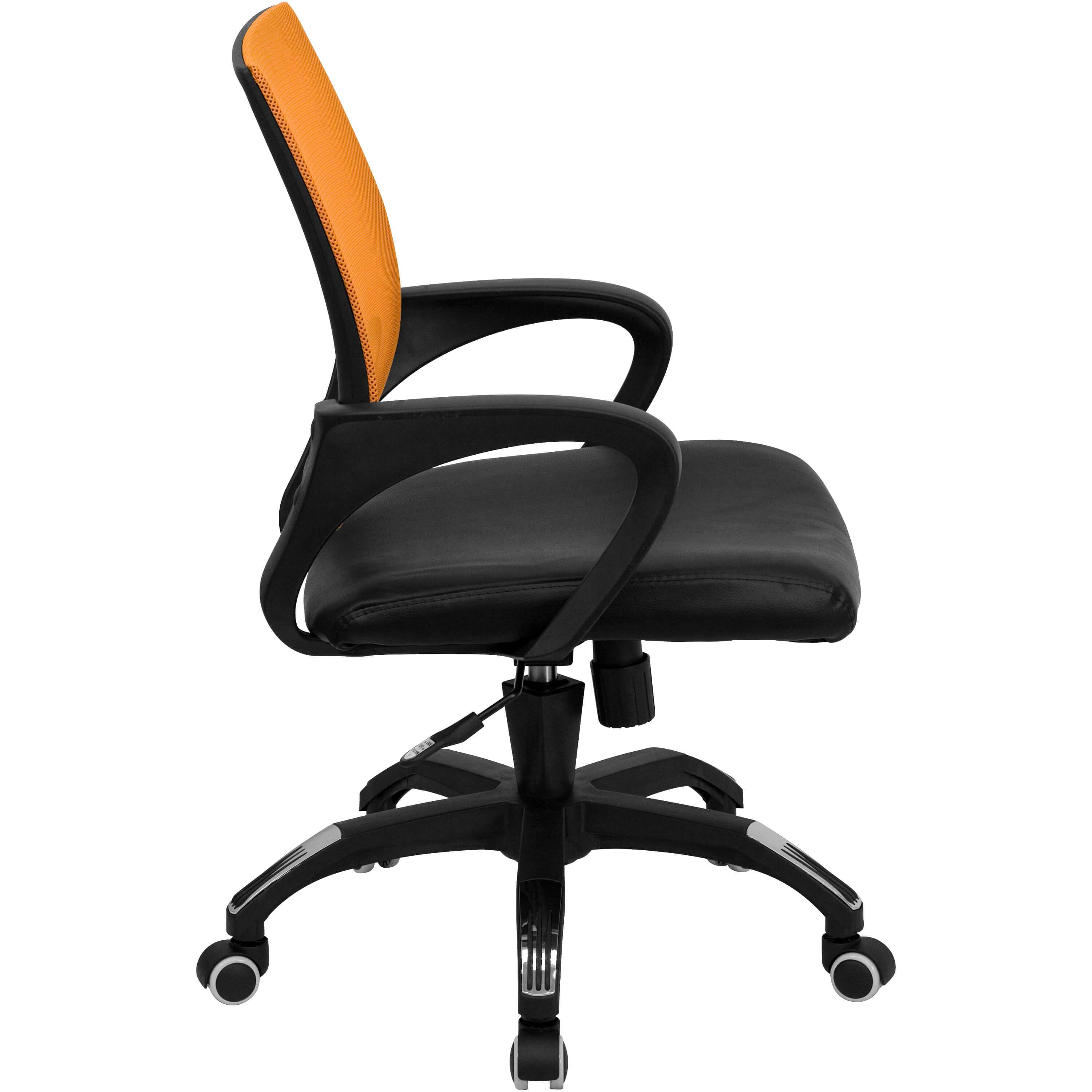 Comfortable office chair side view