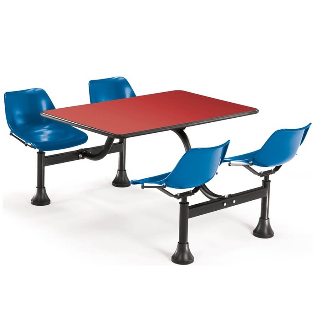 Dining booth CUB 1003 BLUE RED OFM