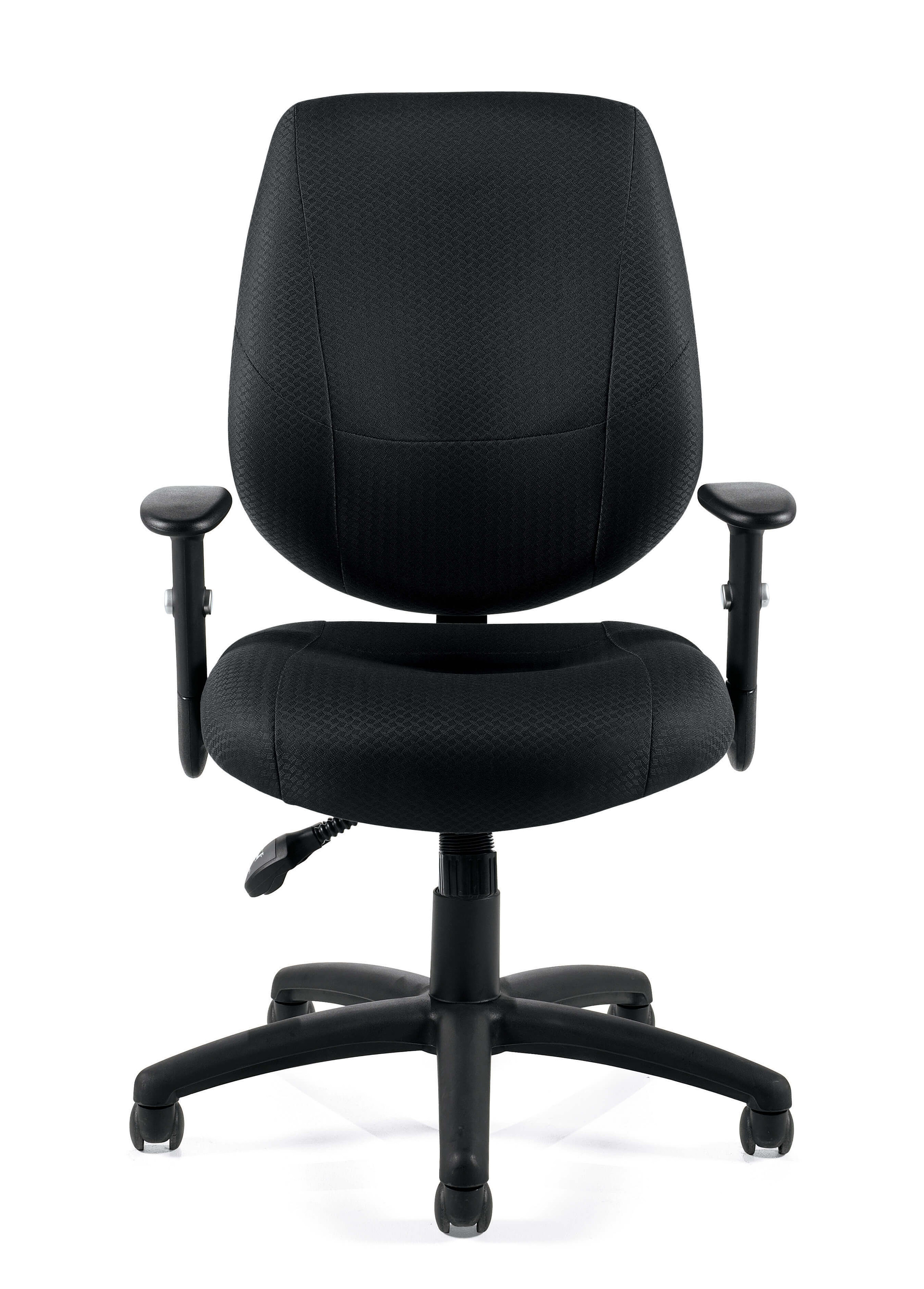Ergonomic task chair front view