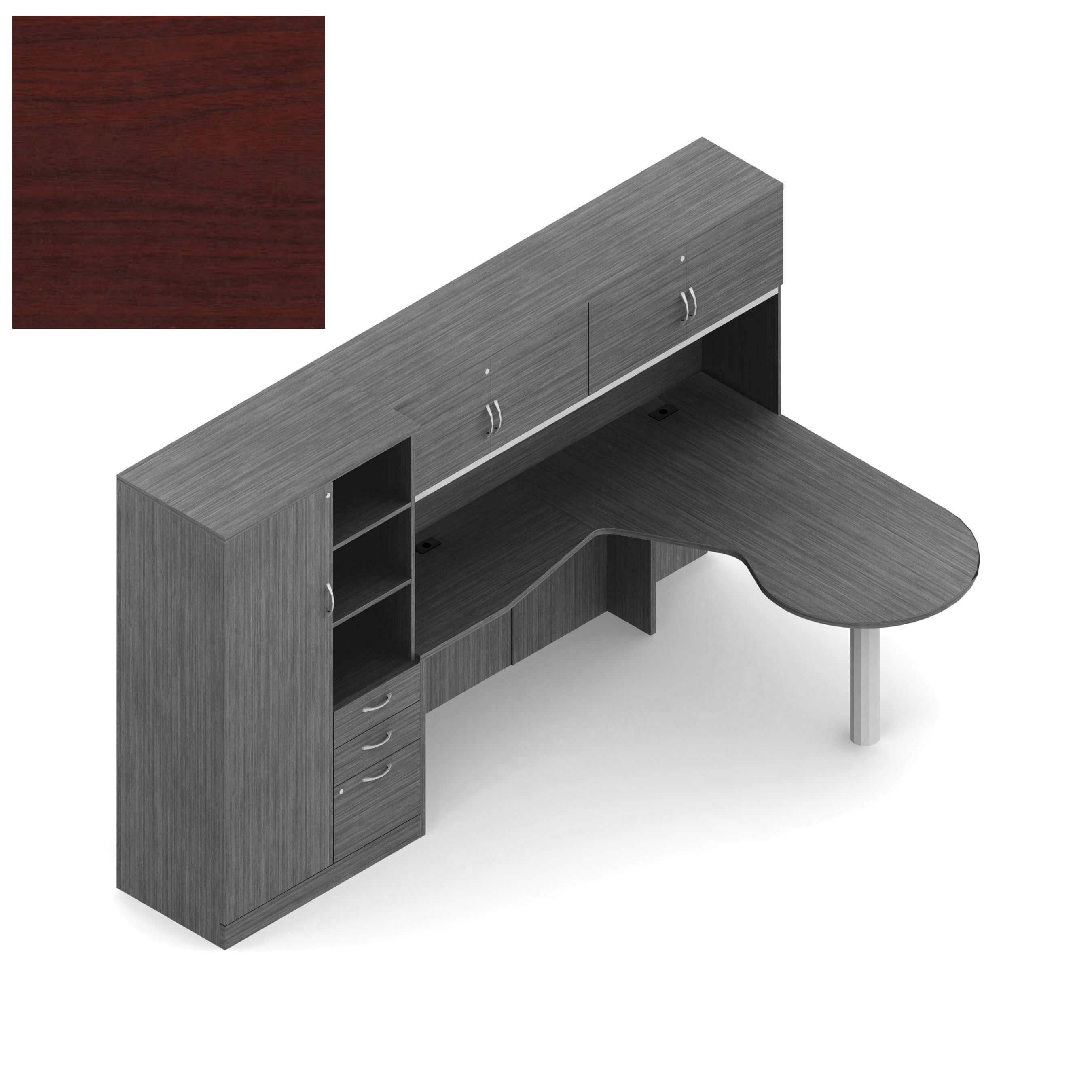Global office furniture desks CUB ZRA507 QTM R OLG