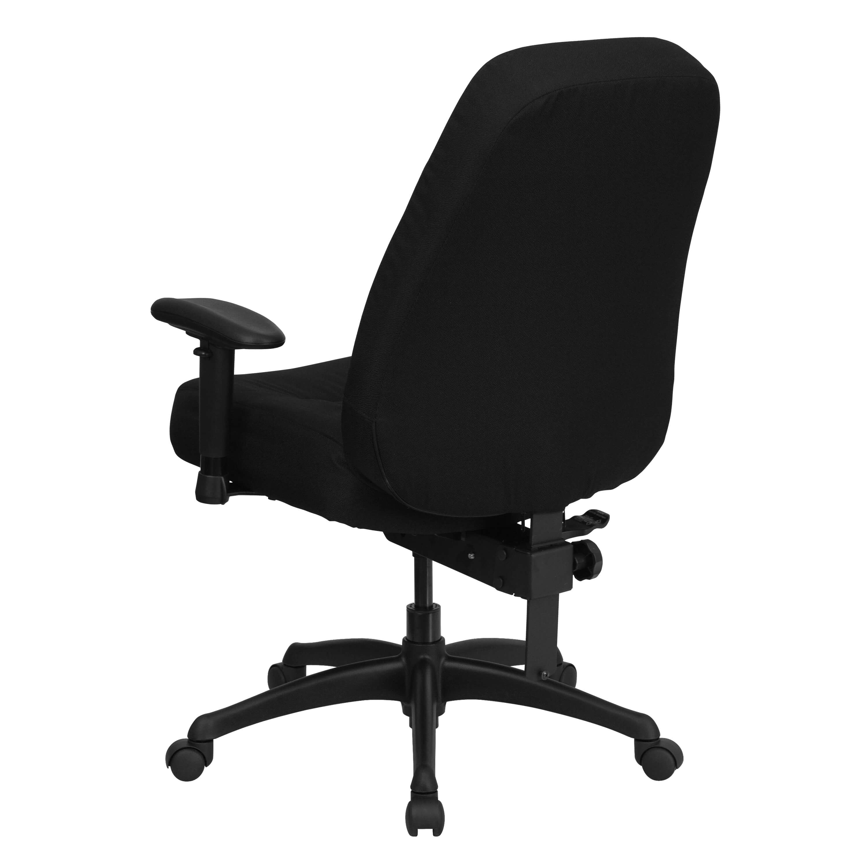 Heavy weight capacity office chair back view